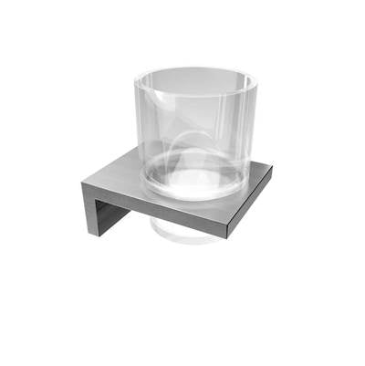 ICO Bath V1554 - Erupt Glass Tumbler - Brushed Nickel