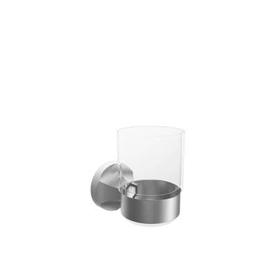 ICO Bath V2554 - Magma Glass Tumbler - Brushed Nickel