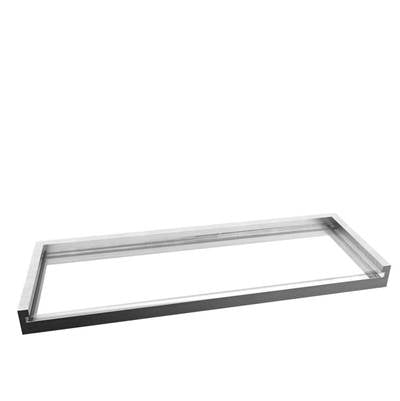 ICO Bath V5764 - Fire Glass Shelf - Brushed Nickel