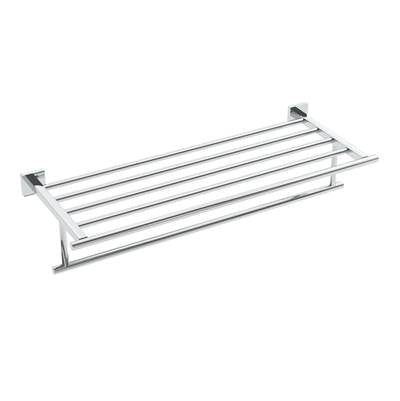ICO Bath V66723 - Heat Towel Shelf With Bar - Chrome