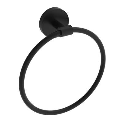 ICO Bath V67315 - Lava Towel Ring - Matte Black