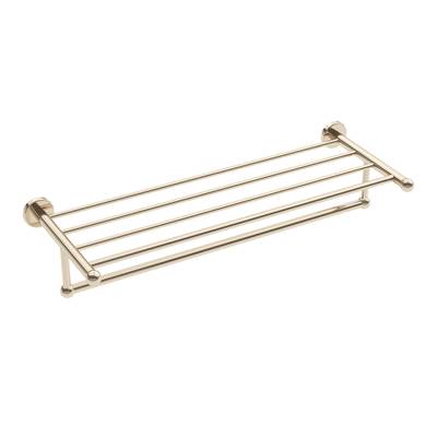 ICO Bath V68726 - Ember Towel Shelf With Bar - Polished Nickel