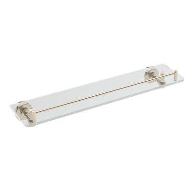 ICO Bath V68766 - Ember Glass Shelf - Polished Nickel