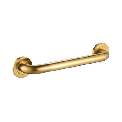 ICO Bath V94138 - 12'' Round Grab Bar - Pvd Brushed Gold