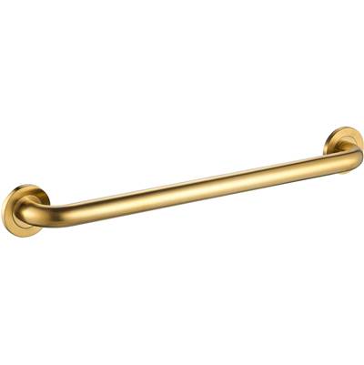 ICO Bath V94168 - 30'' Round Grab Bar - Pvd Brushed Gold