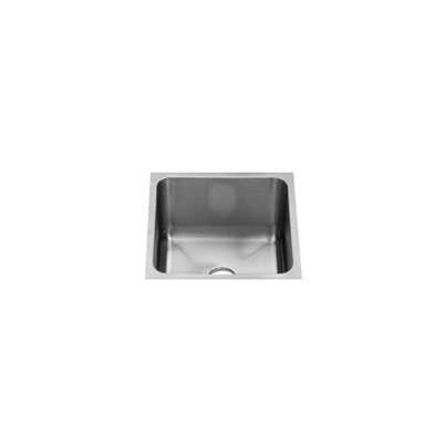 Home Refinements by Julien 003227 - Classic Bar Sink Undermount 2In Drain, Single 15X15X7