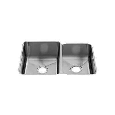 Home Refinements by Julien 003252 - Classic Sink Undermount, Double L15X18X10 R12X16X8