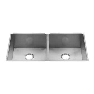 Home Refinements by Julien 003642 - Urbanedge Sink Undermount, Double L18X18X10 R18X18X10