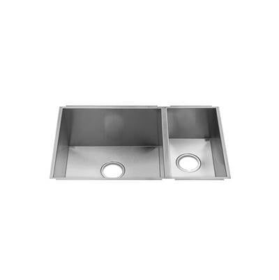 Home Refinements by Julien 003659 - Urbanedge Sink Undermount, Double L18X16X10 R9X16X8