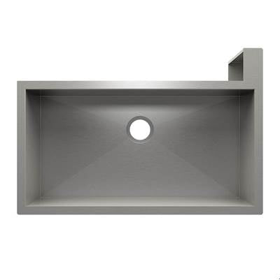 Home Refinements by Julien 005305 - Socialcorner Sink Undermount Flat Aprons Right Corner, Single 35X18X10