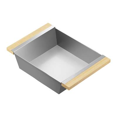 Home Refinements by Julien 205341 - Serving Board With Bowls (2) For 17In Sink, Maple Handles, 6X18X3