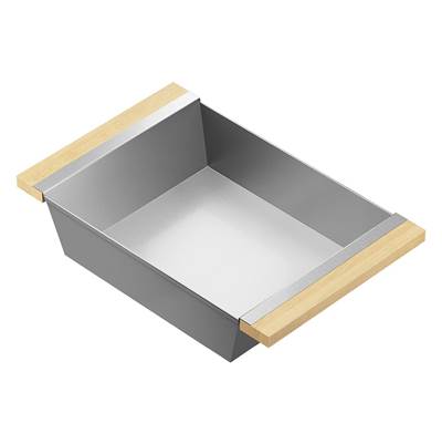 Home Refinements by Julien 205342 - Serving Board With Bowls (2) For 18In Sink, Maple Handles, 6X19X3