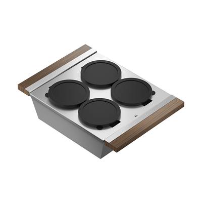Home Refinements by Julien 225213 - Replacement 12In Handles Kit, Walnut - 17In Accessory