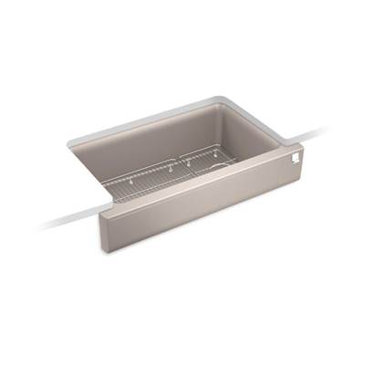Kohler K-25784-CM3 - Cairn 34'' Undermount Single-Bowl Farmhouse Kitchen Sink With Short Apron