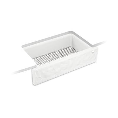 Kohler K-29825-CM6 - Cairn 34'' Undermount Single-Bowl Farmhouse Kitchen Sink With Faceted Design