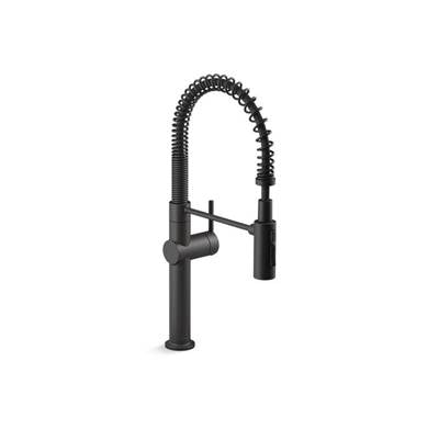 Kohler K-22973-BL - Crue Semi-Professional Kitchen Sink Faucet With Three-Function Sprayhead
