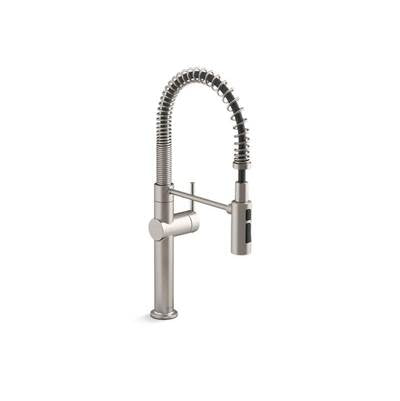 Kohler K-22973-VS - Crue Semi-Professional Kitchen Sink Faucet With Three-Function Sprayhead