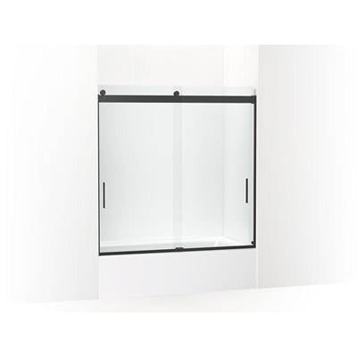 Kohler K-706002-L-BL - Levity Sliding Bath Door, 59-3/4'' H X 56-5/8 - 59-5/8'' W, With 1/4'' Thick Crystal Clear Glass