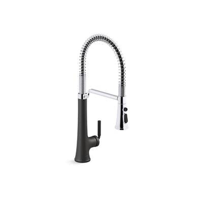 Kohler K-23765-CBL - Tone Semi-Professional Pull-Down Kitchen Sink Faucet With Three-Function Sprayhead