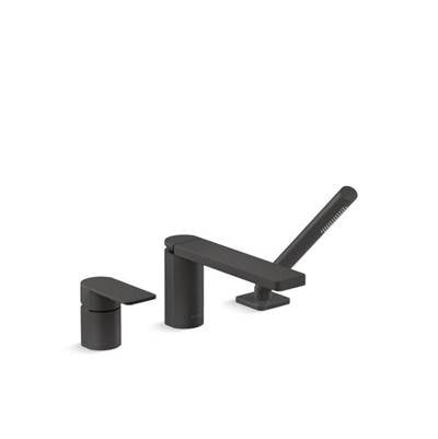 Kohler K-23488-4-BL - Parallel Single-Handle Deck-Mount Bath Faucet With Handshower