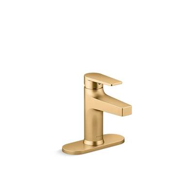 Kohler K-74021-4-2MB - Taut Single-Handle Bathroom Sink Faucet With Escutcheon