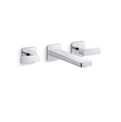 Kohler K-T27120-4-CP - Parallel Wall-Mount Bathroom Sink Faucet Trim