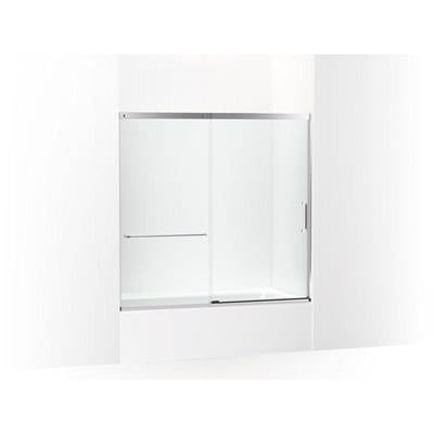 Kohler K-707618-8L-SH - Elatee Sliding Bath Door, 56-3/4'' H X 56-1/4 - 59-5/8'' W With Heavy 5/16'' Thick Crystal Clear Glass