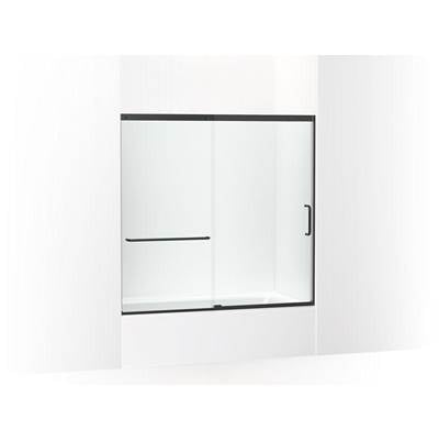 Kohler K-707618-8L-BL - Elatee Sliding Bath Door, 56-3/4'' H X 56-1/4 - 59-5/8'' W With Heavy 5/16'' Thick Crystal Clear Glass