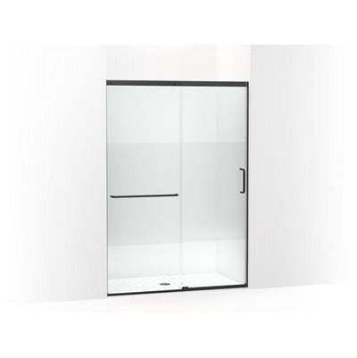 Kohler K-707614-8G81-BL - Elatee Tall Sliding Shower Door, 75-1/2'' H X 50-1/4 - 53-5/8'' W, With Heavy 5/16'' Thick Crystal Clear Glass With Privacy Band
