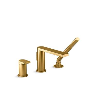 Kohler K-73078-4-2MB - Composed Deck-Mount Bath Faucet With Handshower