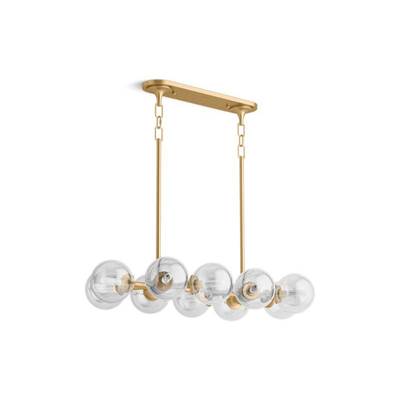 Kohler K-31766-CH10-2GL - Bellerae 38'' Ten-Light Linear Chandelier