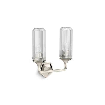 Kohler K-31776-SC02-SNL - Occasione 14'' Two-Light Sconce