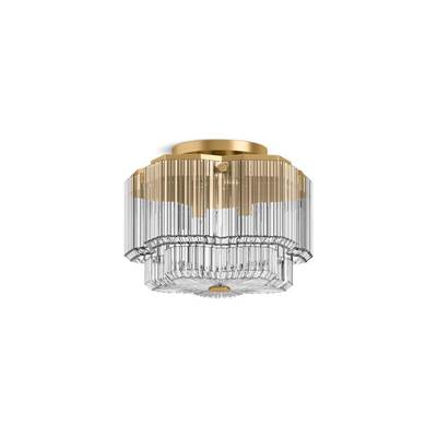 Kohler K-31780-FM03-2GL - Occasione Three-Light Flush-Mount
