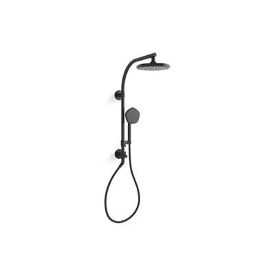 Kohler K-27118-G-BL - Hydrorail-R Occasione Arch Shower Column Kit With Rainhead And Handshower, 1.75 Gpm