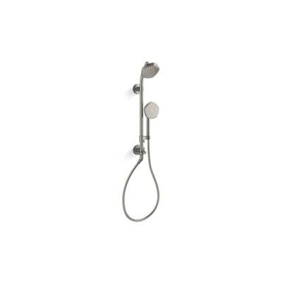 Kohler K-27119-G-BN - Hydrorail-S Occasione Shower Column Kit With Showerhead And Handshower, 1.75 Gpm