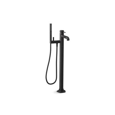 Kohler K-T27025-4-BL - Occasione Floor-Mount Bath Filler Trim With Handshower