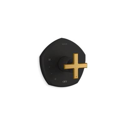 Kohler K-TS27043-3-BMB - Occasione Rite-Temp Valve Trim With Cross Handle