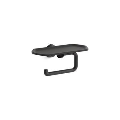 Kohler K-27128-BL - Occasione Toilet Paper Holder With Tray