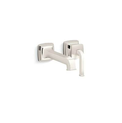 Kohler K-26431-4-SN - Riff Wall-Mount Single-Handle Bathroom Sink Faucet, 1.2 Gpm