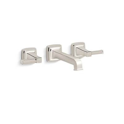Kohler K-T26432-4-SN - Riff Wall-Mount Bathroom Sink Faucet Trim, 1.2 Gpm