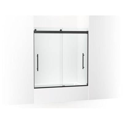 Kohler K-702419-L-BL - Levity Plus Frameless Sliding Bath Door, 61-9/16'' H X 56-5/8 - 59-5/8'' W, With 5/16''-Thick Crystal Clear Glass