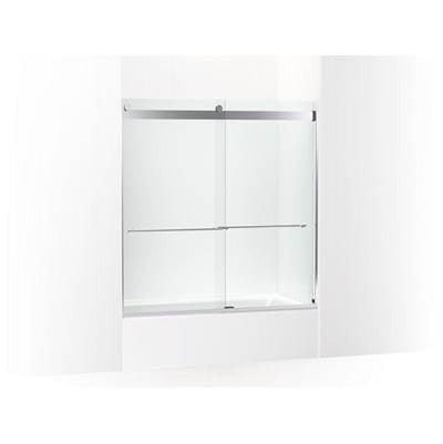 Kohler K-702420-L-SHP - Levity Plus Frameless Sliding Bath Door, 61-9/16'' H X 56-5/8 - 59-5/8'' W, With 5/16''-Thick Crystal Clear Glass