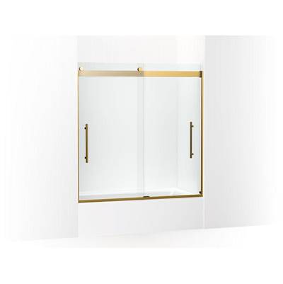 Kohler K-702419-L-2MB - Levity Plus Frameless Sliding Bath Door, 61-9/16'' H X 56-5/8 - 59-5/8'' W, With 5/16''-Thick Crystal Clear Glass