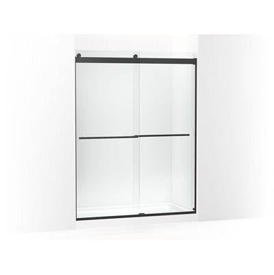 Kohler K-702424-L-BL - Levity Plus Frameless Sliding Shower Door, 77-9/16'' H X 56-5/8 - 59-5/8'' W, With 5/16''-Thick Crystal Clear Glass