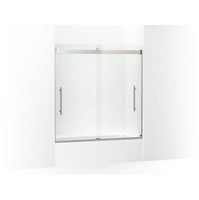 Kohler K-702425-L-BNK - Levity Plus Frameless Sliding Bath Door, 61-9/16'' H X 56-5/8 - 59-5/8'' W, With 3/8''-Thick Crystal Clear Glass