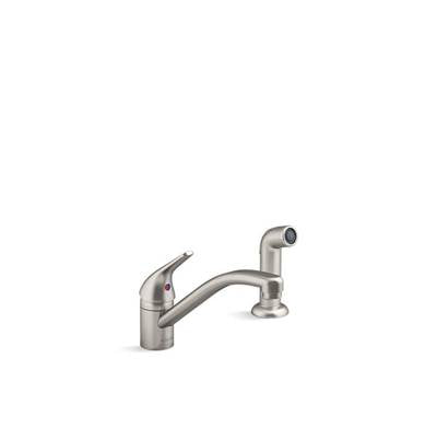 Kohler K-30614-VS - Jolte Single-Handle Kitchen Sink Faucet With Side Sprayer
