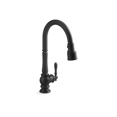 Kohler K-99259-BL - Artifacts Pull-Down Kitchen Sink Faucet With Three-Function Sprayhead