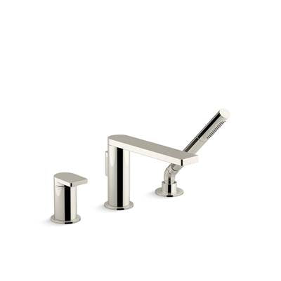 Kohler K-73078-4-SN - Composed Deck-Mount Bath Faucet With Handshower
