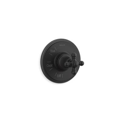 Kohler K-TS72767-3-BL - Artifacts Rite-Temp Valve Trim With Cross Handle