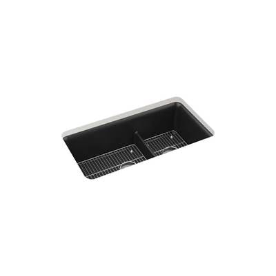 Kohler K-27786-CM1 - Cairn Smart Divide 33-1/2' Undermount Double-Bowl Kitchen Sink